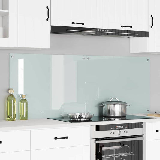 Konyhai hátfal 2 pcs Fehér 80 x 60 cm edzett üveg