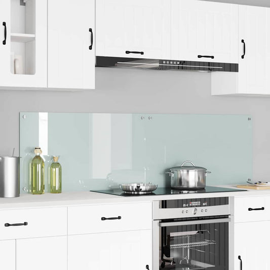 Konyhai hátfal 2 pcs Fehér 90 x 50 cm edzett üveg