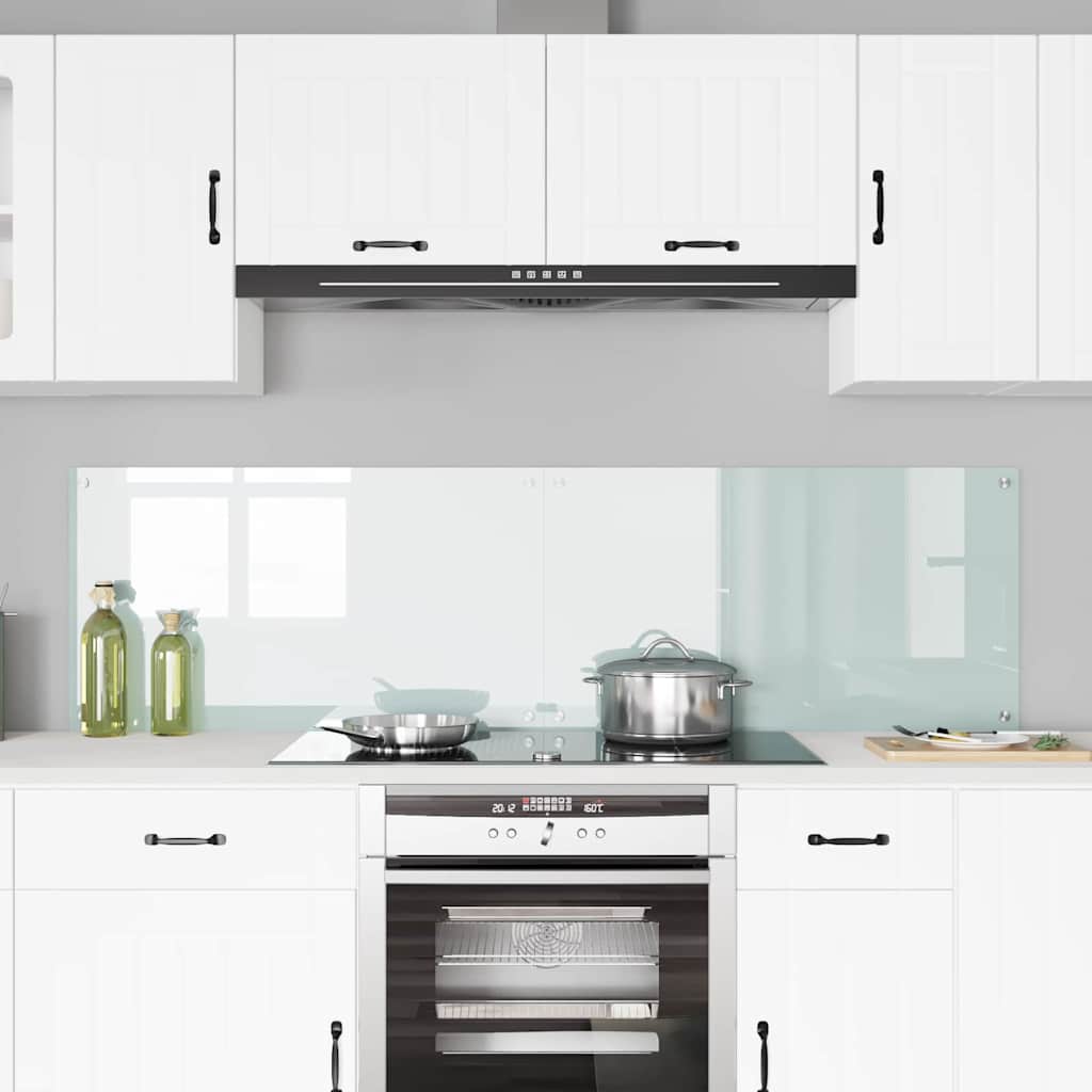 Konyhai hátfal 2 pcs Fehér 90 x 50 cm edzett üveg