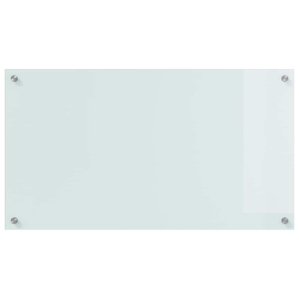Konyhai hátfal 2 pcs Fehér 90 x 50 cm edzett üveg