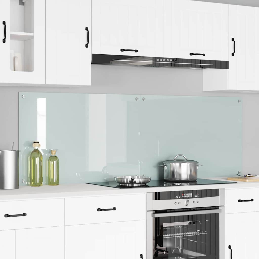 Konyhai hátfal 2 pcs Fehér 90 x 60 cm edzett üveg