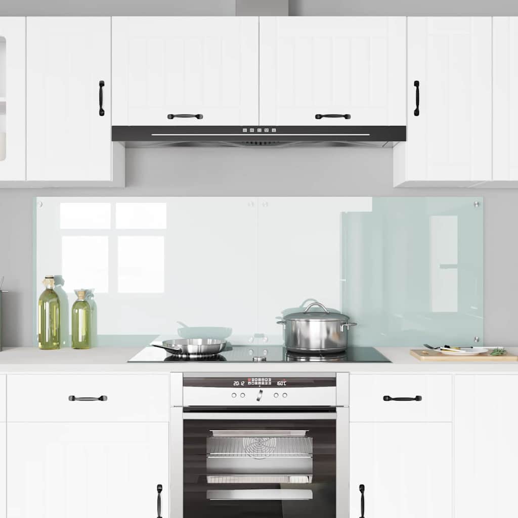 Konyhai hátfal 2 pcs Fehér 90 x 60 cm edzett üveg