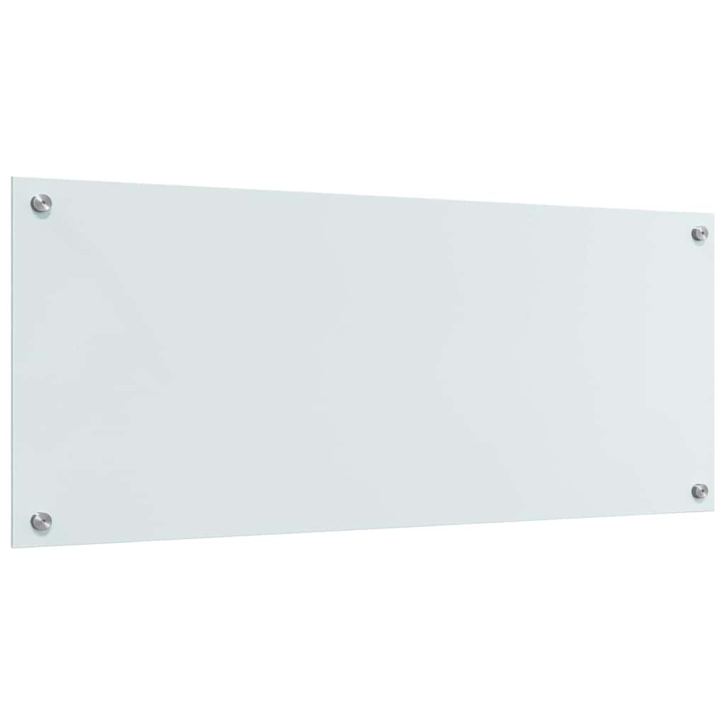 Konyhai hátfal 2 pcs Fehér 100 x 40 cm edzett üveg
