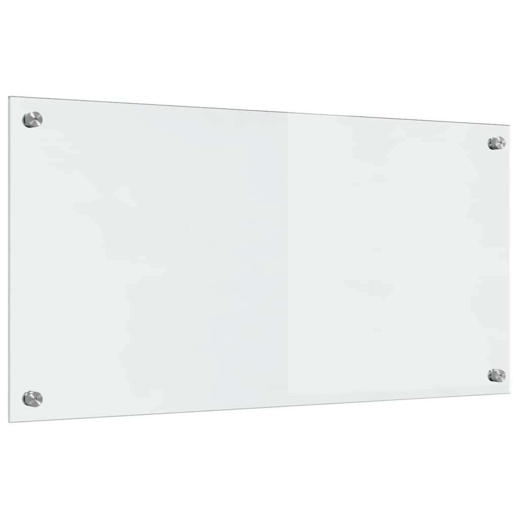 Konyhai hátfal 2 pcs Átlátszó 80 x 40 cm edzett üveg