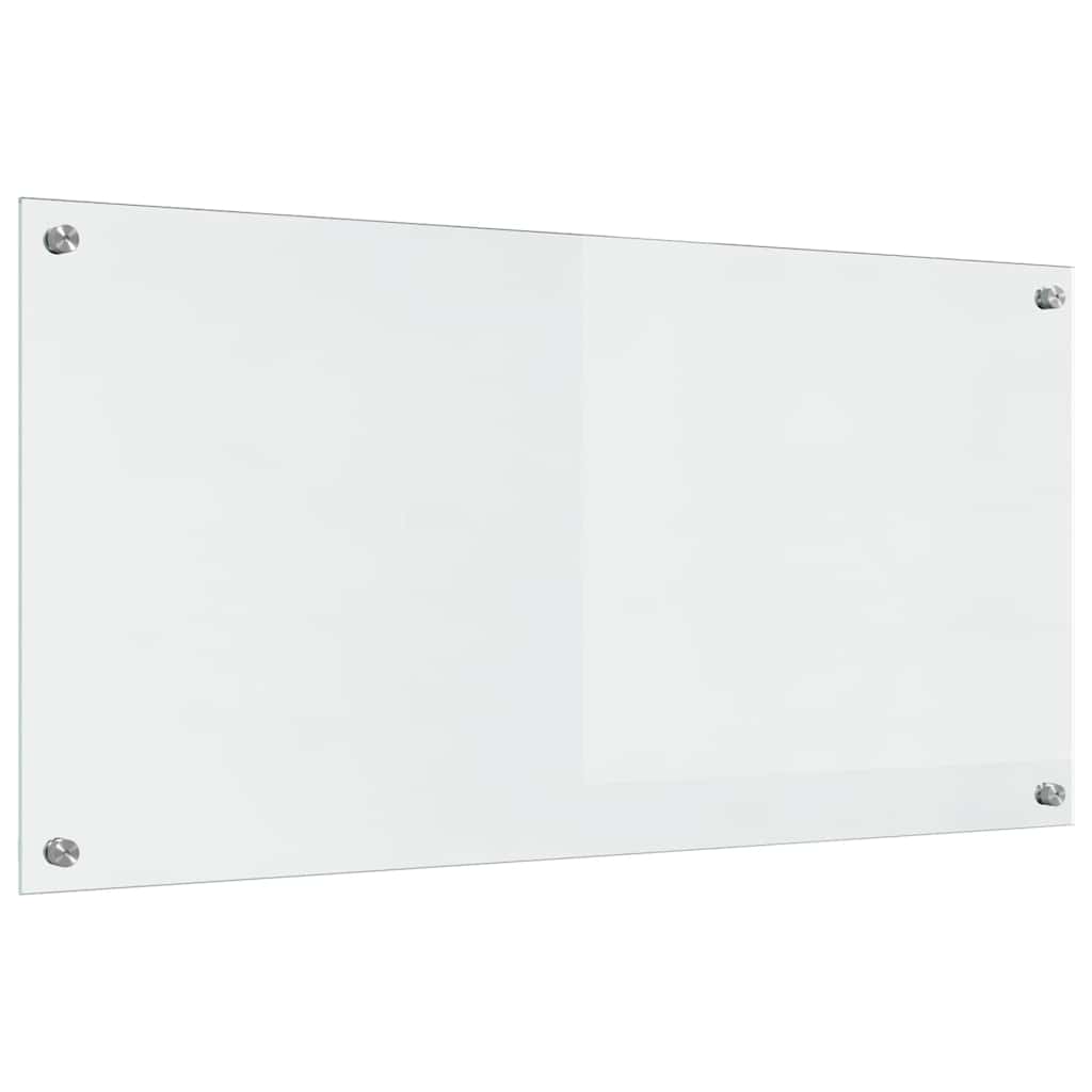 Konyhai hátfal 2 pcs Átlátszó 100 x 50 cm edzett üveg