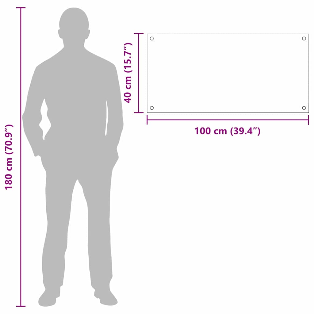 Konyhai hátfal 2 pcs Fekete 100 x 40 cm edzett üveg
