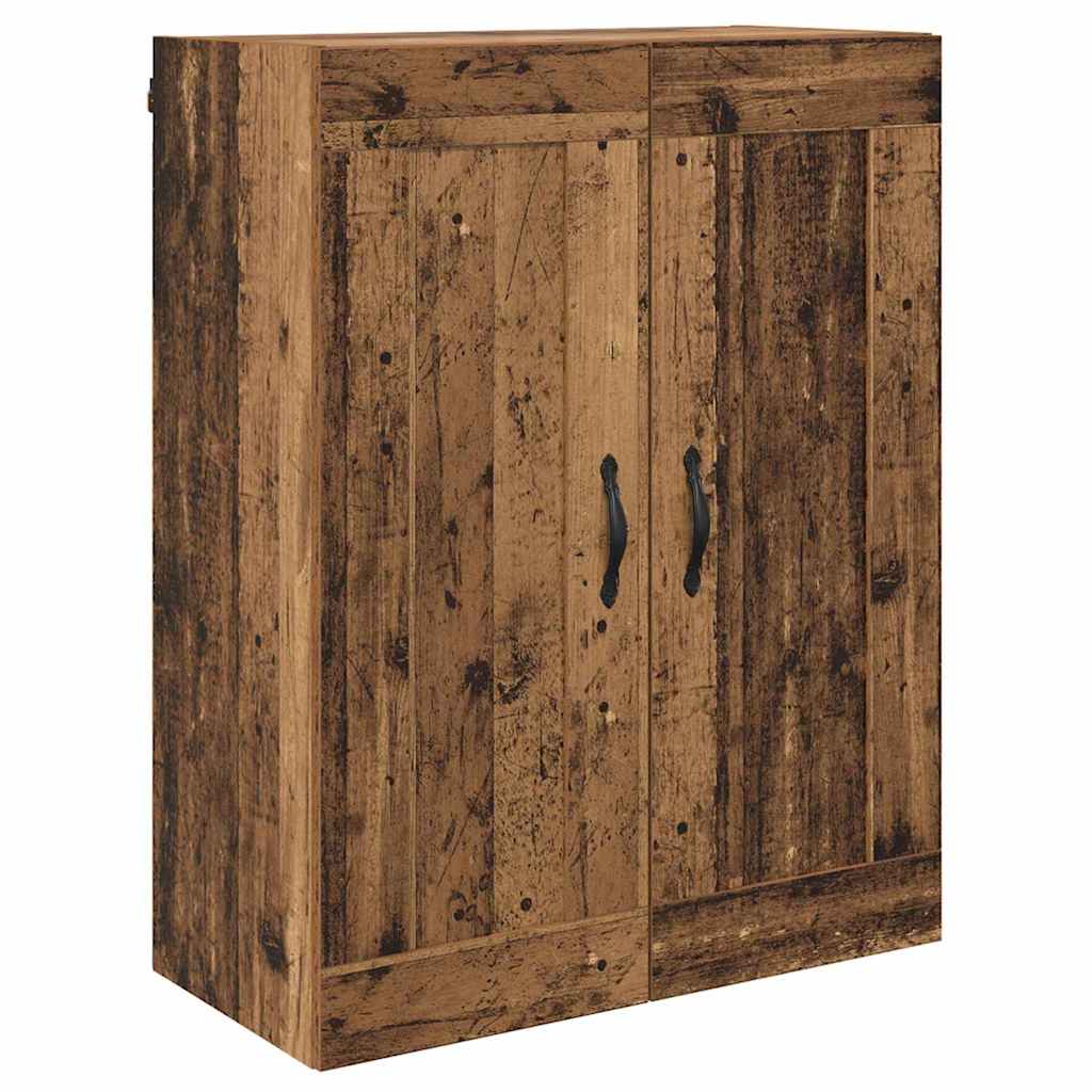 Fali szekrény 2 db Öreg fa 69,5 x 34 x 90 cm Szerelt Fa