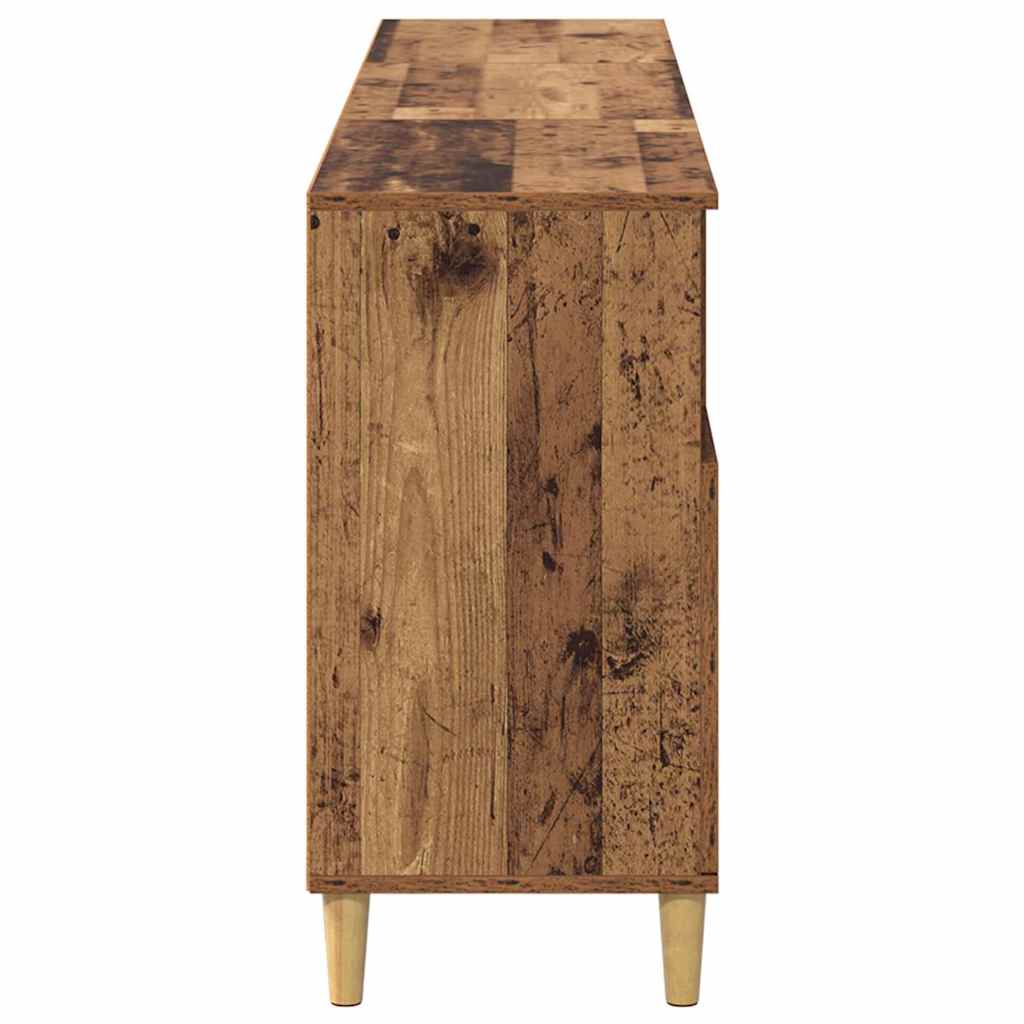 Oldalszekrények 3 pcs Öreg fa 60 x 35 x 70 cm Szerelt Fa