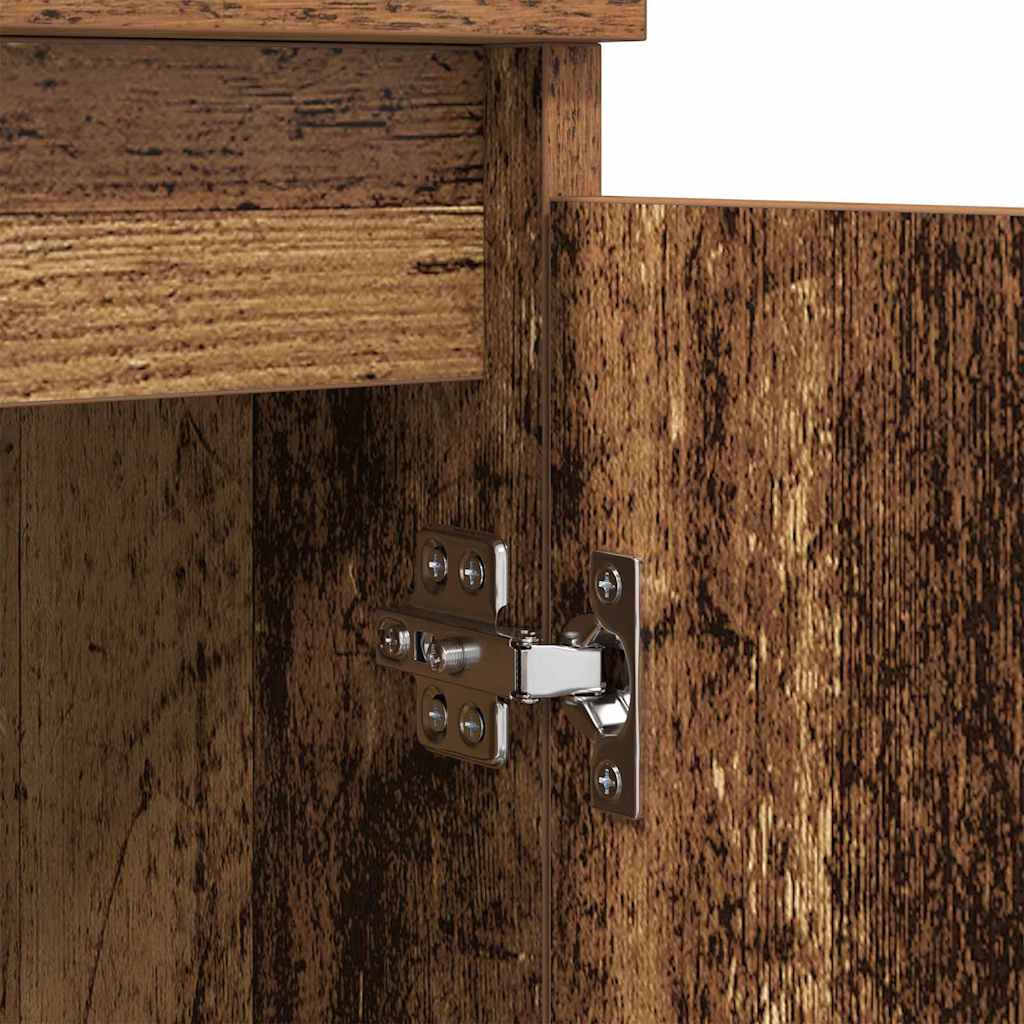 Oldalszekrények 3 pcs Öreg fa 60 x 35 x 70 cm Szerelt Fa