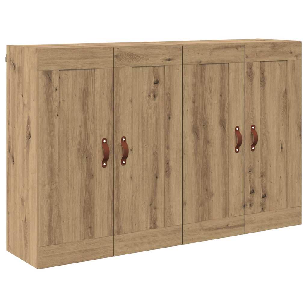 Fali szekrény 2 db Artisan tölgy 69,5 x 34 x 90 cm Szerelt Fa