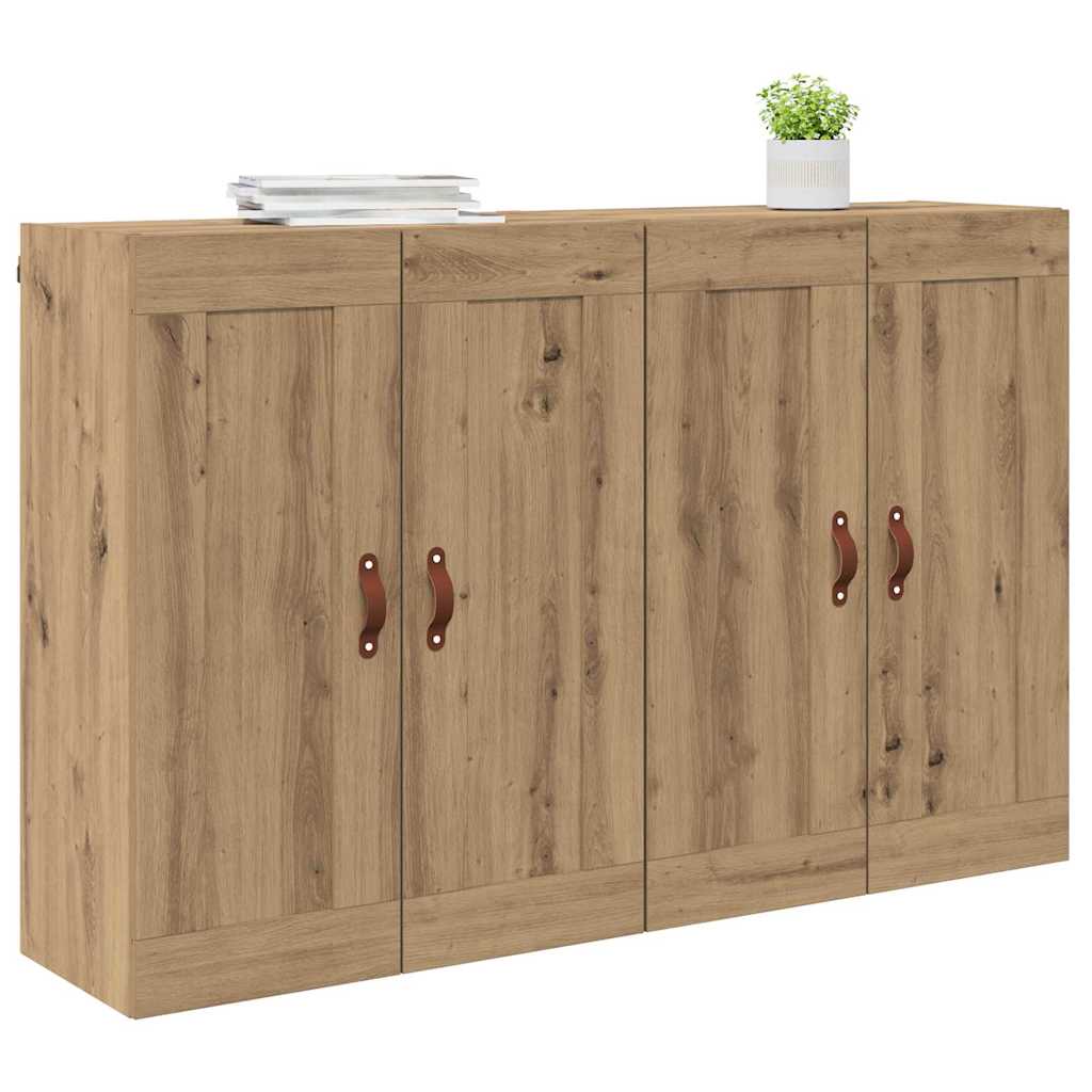 Fali szekrény 2 db Artisan tölgy 69,5 x 34 x 90 cm Szerelt Fa