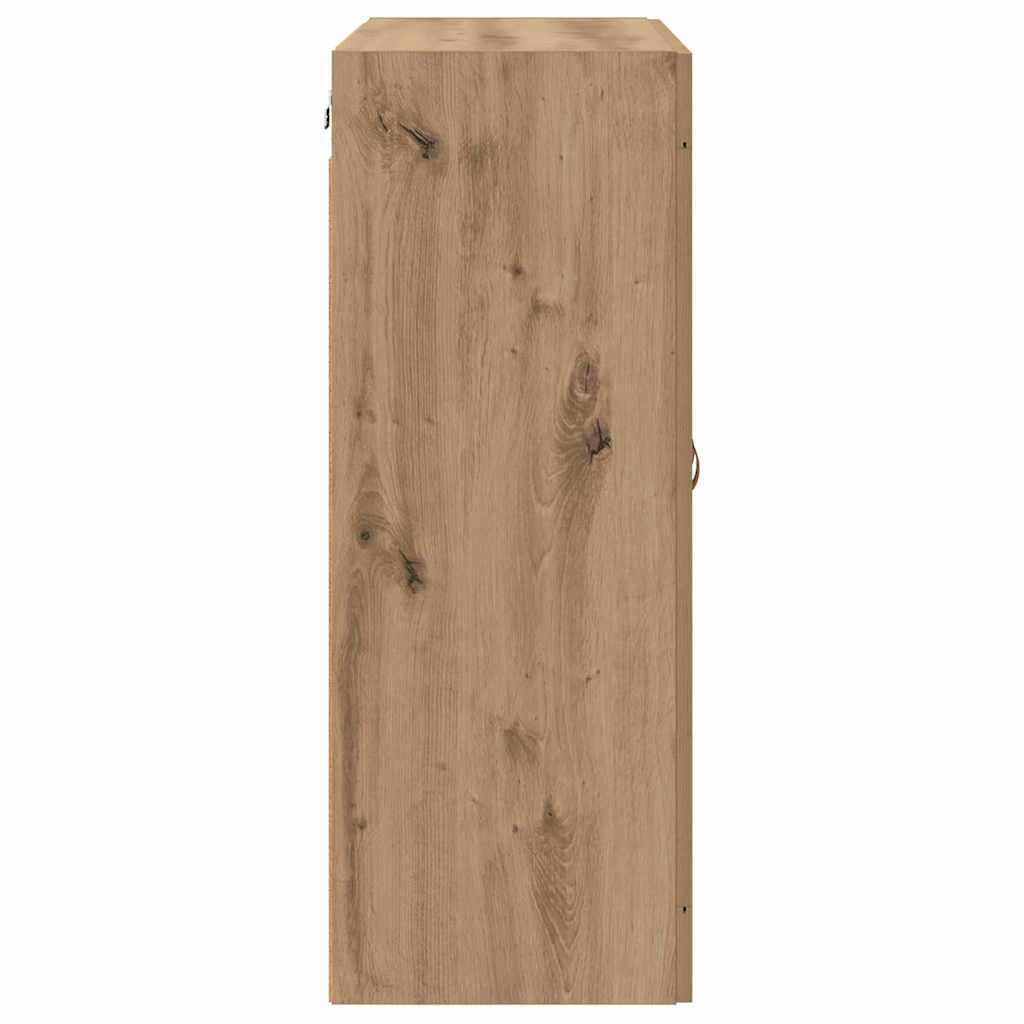 Fali szekrény 2 db Artisan tölgy 69,5 x 34 x 90 cm Szerelt Fa