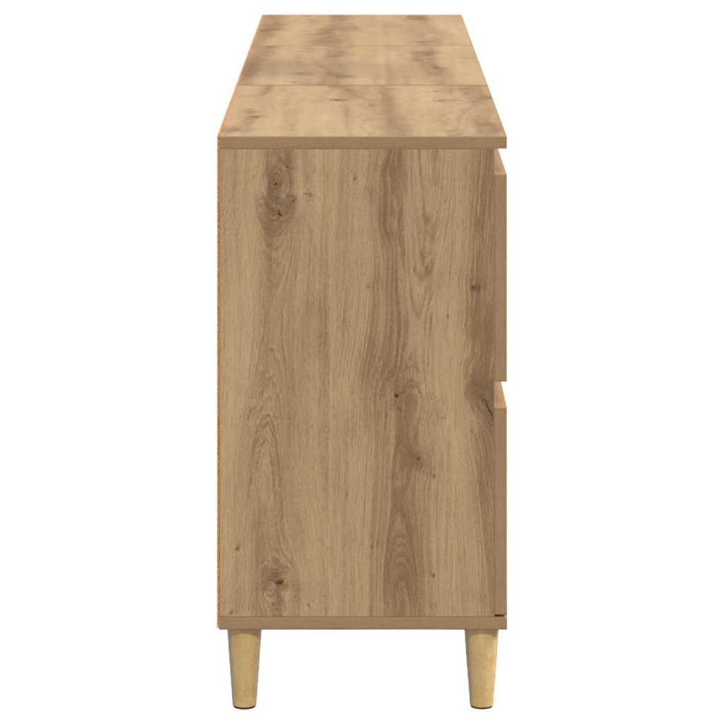 Oldalszekrények 3 db Artisan tölgy 60 x 35 x 70 cm Szerelt Fa