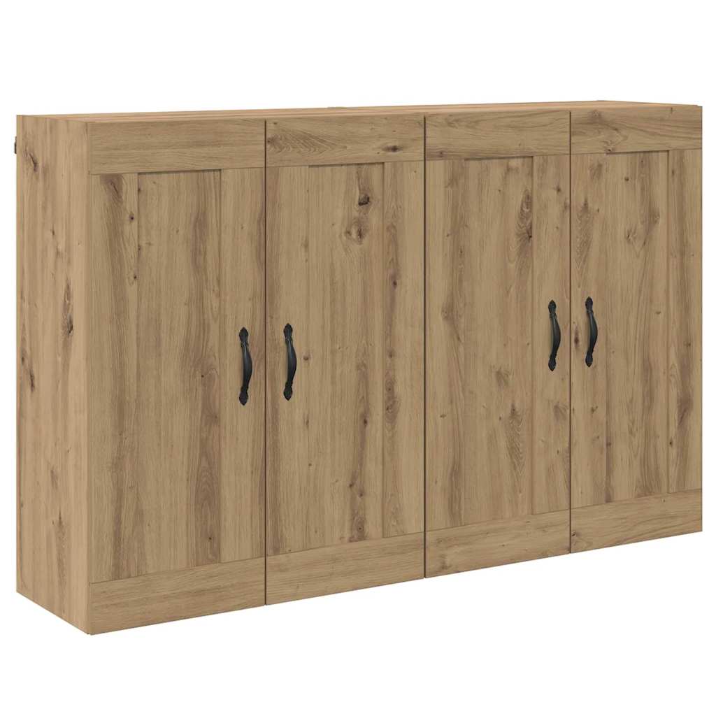 Fali szekrény 2 db Artisan tölgy 69,5 x 34 x 90 cm Szerelt Fa