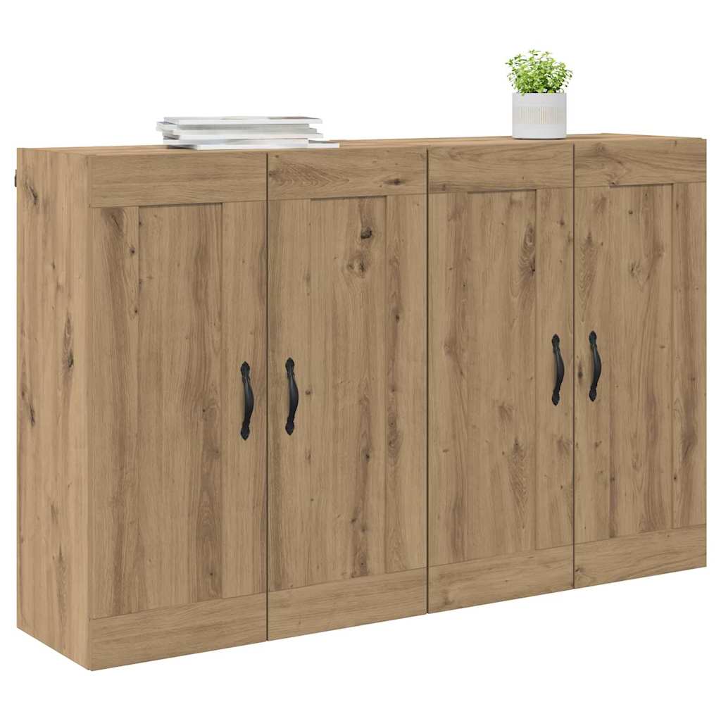 Fali szekrény 2 db Artisan tölgy 69,5 x 34 x 90 cm Szerelt Fa