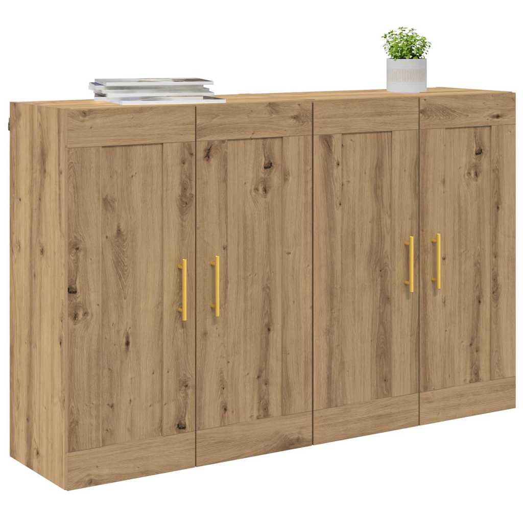 Fali szekrény 2 db Artisan tölgy 69,5 x 34 x 90 cm Szerelt Fa