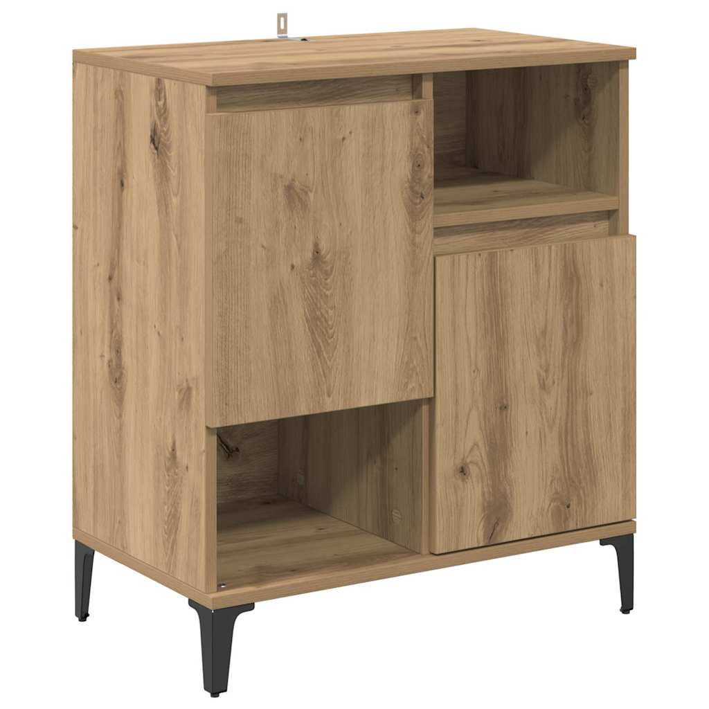 Oldalszekrények 3 db Artisan tölgy 60 x 35 x 70 cm Szerelt Fa