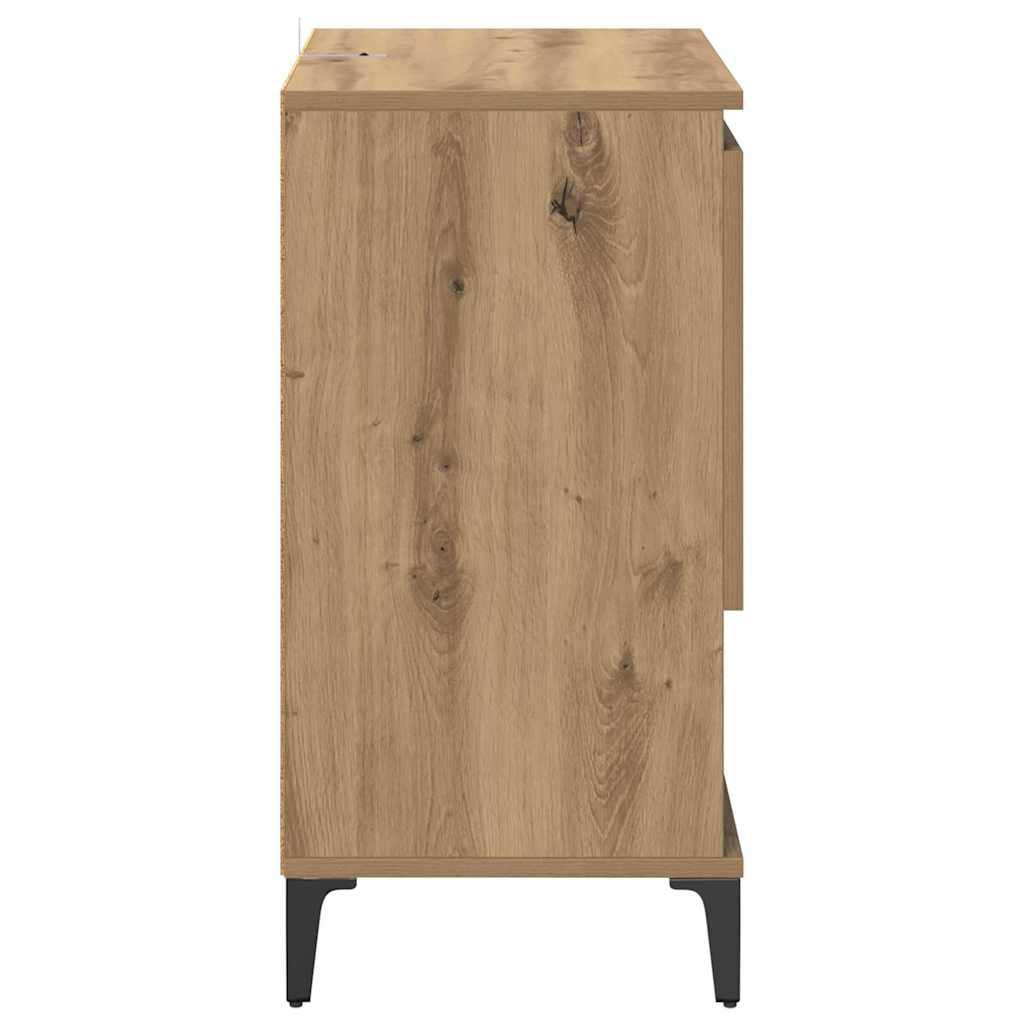 Oldalszekrények 3 db Artisan tölgy 60 x 35 x 70 cm Szerelt Fa