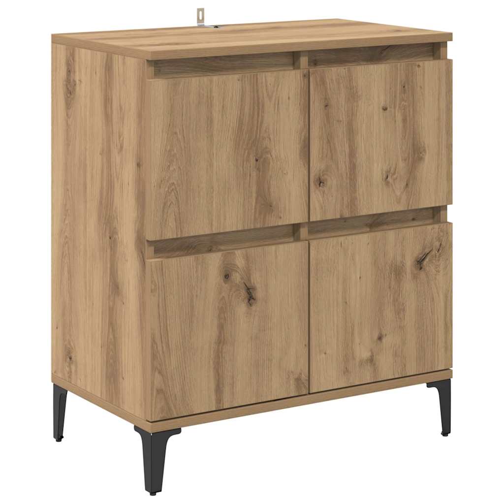 Oldalszekrények 3 db Artisan tölgy 60 x 35 x 70 cm Szerelt Fa