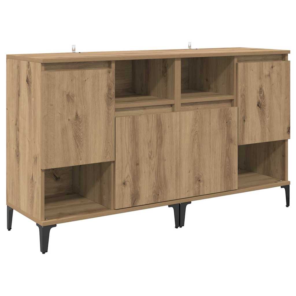 Oldalszekrények 2 pcs Artisan tölgy 60 x 35 x 70 cm Szerelt Fa