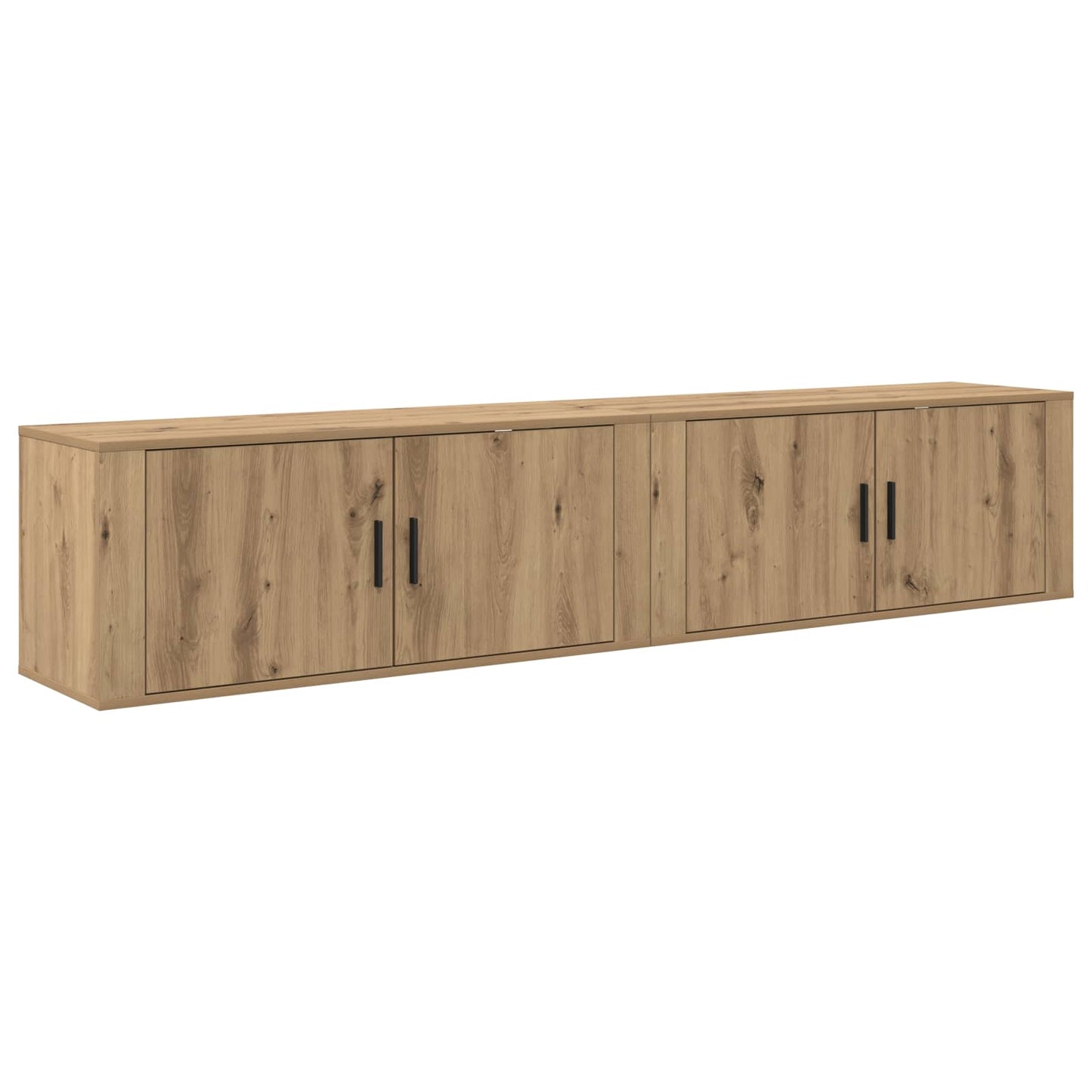 Fali TV szekrény szett 2 pcs Artisan tölgy Szerelt Fa
