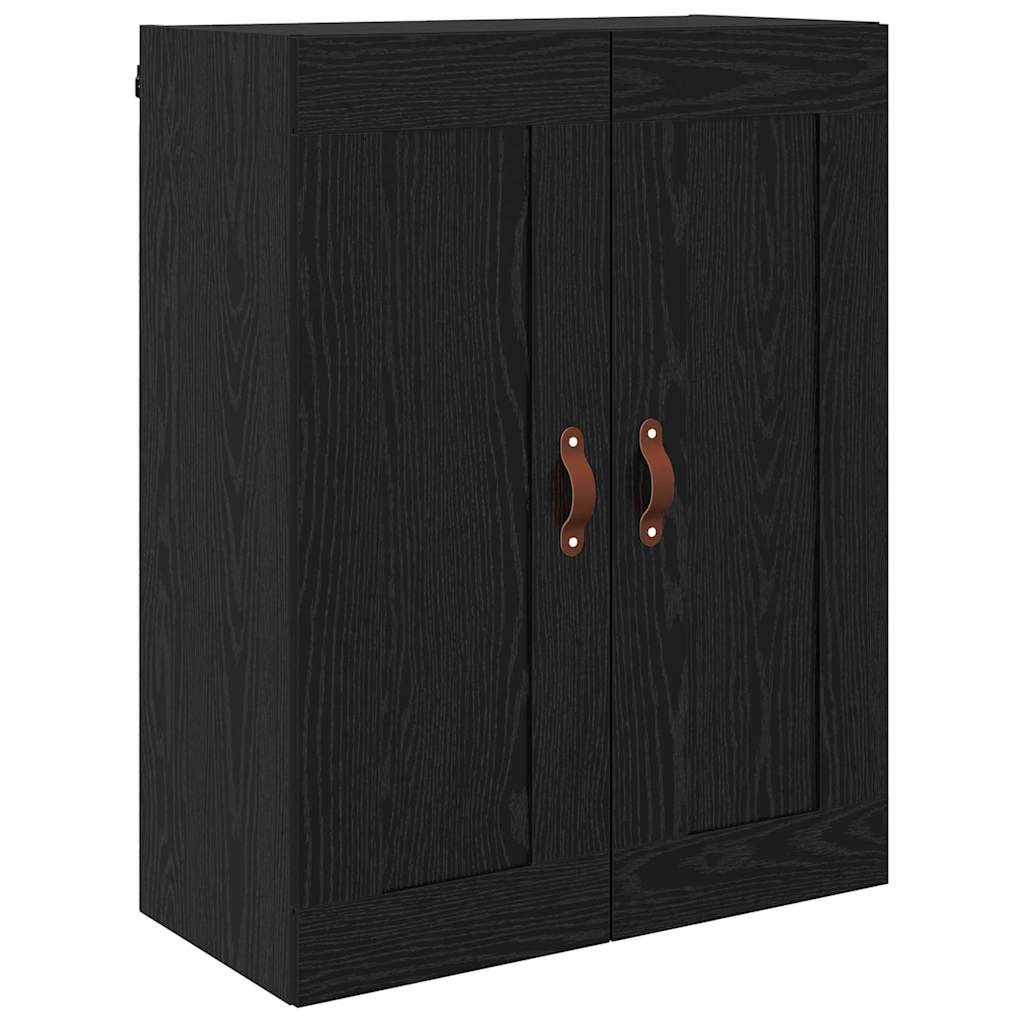 Fali szekrény 2 db Fekete tölgy 69,5 x 34 x 90 cm Szerelt Fa