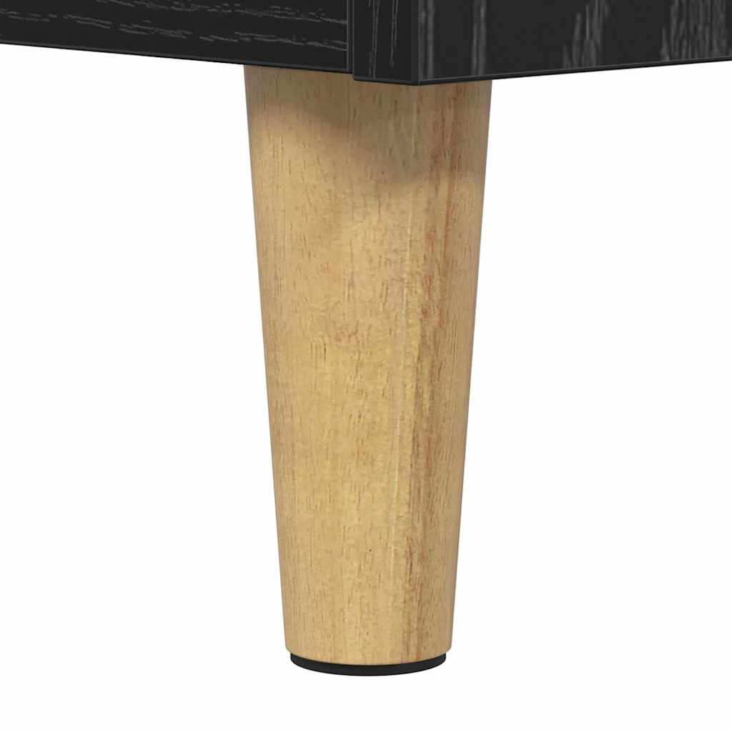 Oldalszekrények 3 db Fekete tölgy 60 x 35 x 70 cm Szerelt Fa