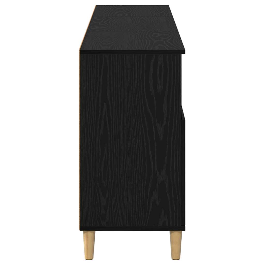Oldalszekrények 3 db Fekete tölgy 60 x 35 x 70 cm Szerelt Fa