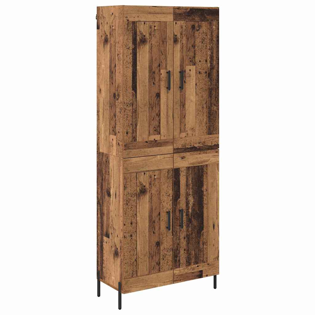 Magasfiú 2 pcs Öreg fa 69,5 x 34 x 180 cm Szerelt Fa