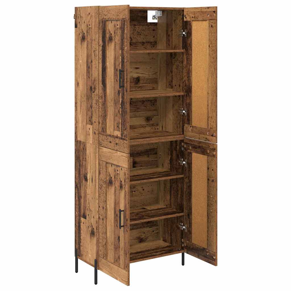 Magasfiú 2 pcs Öreg fa 69,5 x 34 x 180 cm Szerelt Fa