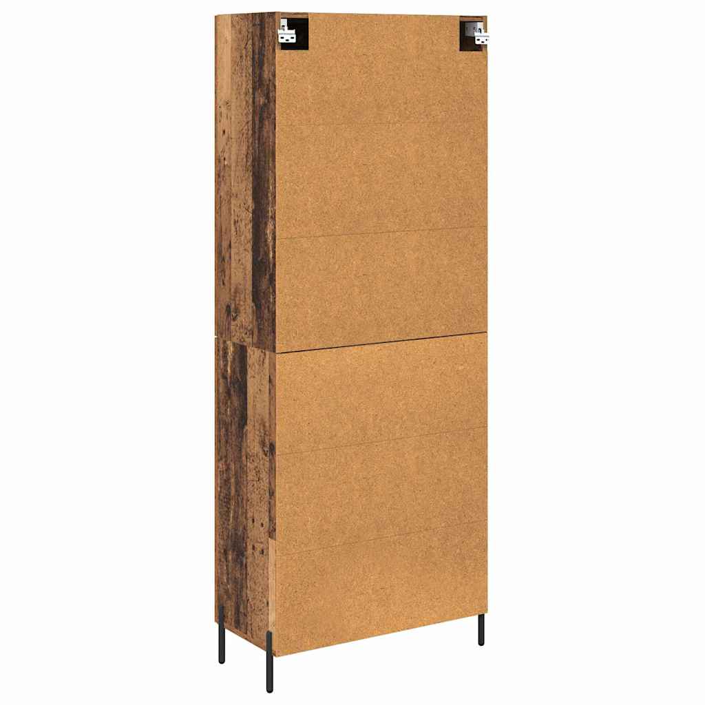 Magasfiú 2 pcs Öreg fa 69,5 x 34 x 180 cm Szerelt Fa