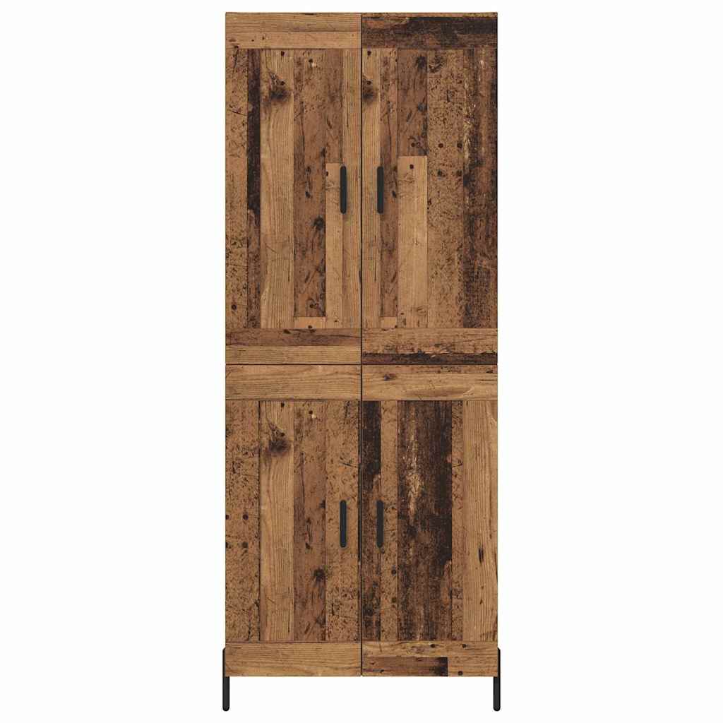 Magasfiú 2 pcs Öreg fa 69,5 x 34 x 180 cm Szerelt Fa