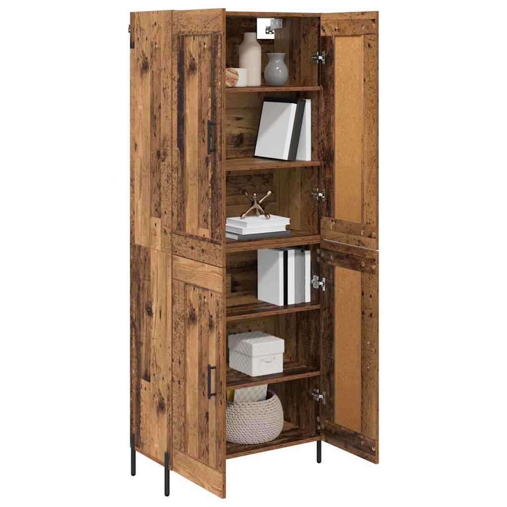 Magasfiú 2 pcs Öreg fa 69,5 x 34 x 180 cm Szerelt Fa