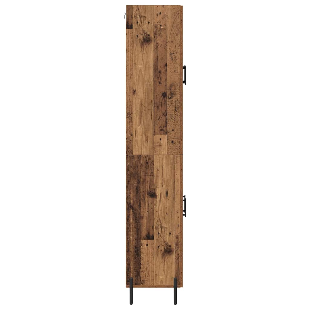 Magasfiú 2 pcs Öreg fa 69,5 x 34 x 180 cm Szerelt Fa