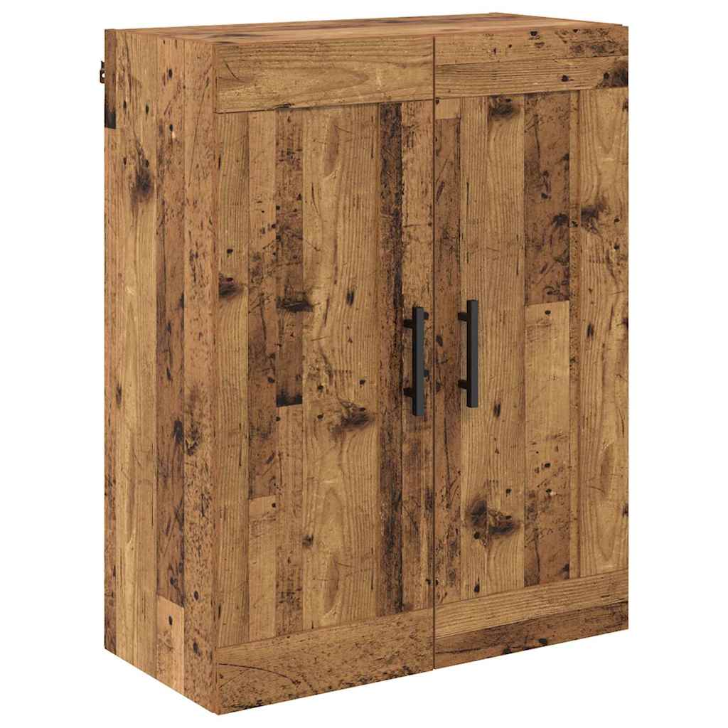 Magasfiú 2 pcs Öreg fa 69,5 x 34 x 180 cm Szerelt fa és Üveg
