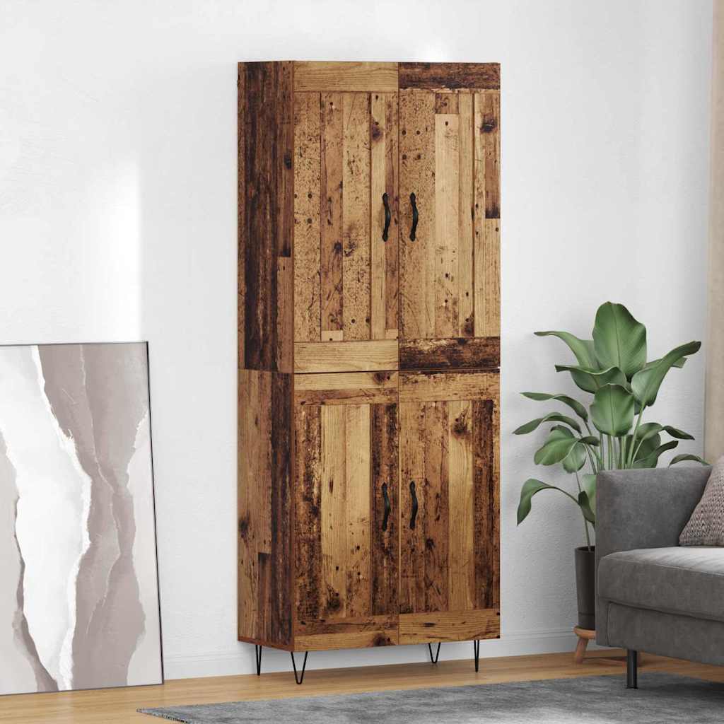 Magasfiú Öreg fa 69,5 x 34 x 180 cm Szerelt Fa