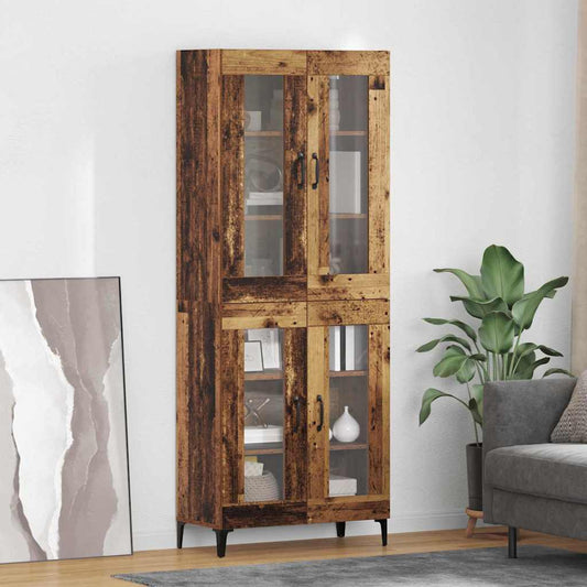 Magasfiú Falra szerelhető Öreg fa 69,5 x 34 x 180 cm Faanyag