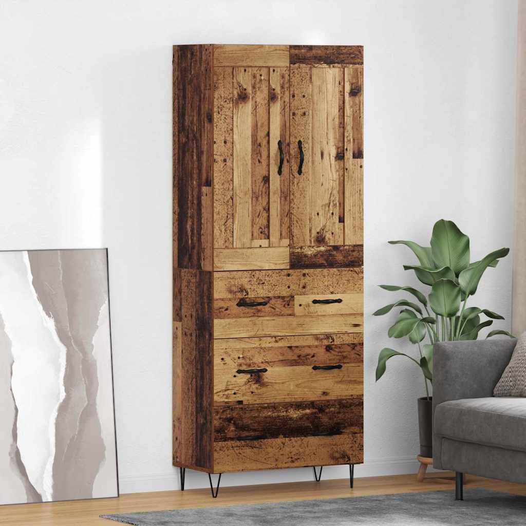Magasfiú Öreg fa 69,5 x 34 x 180 cm Szerelt Fa