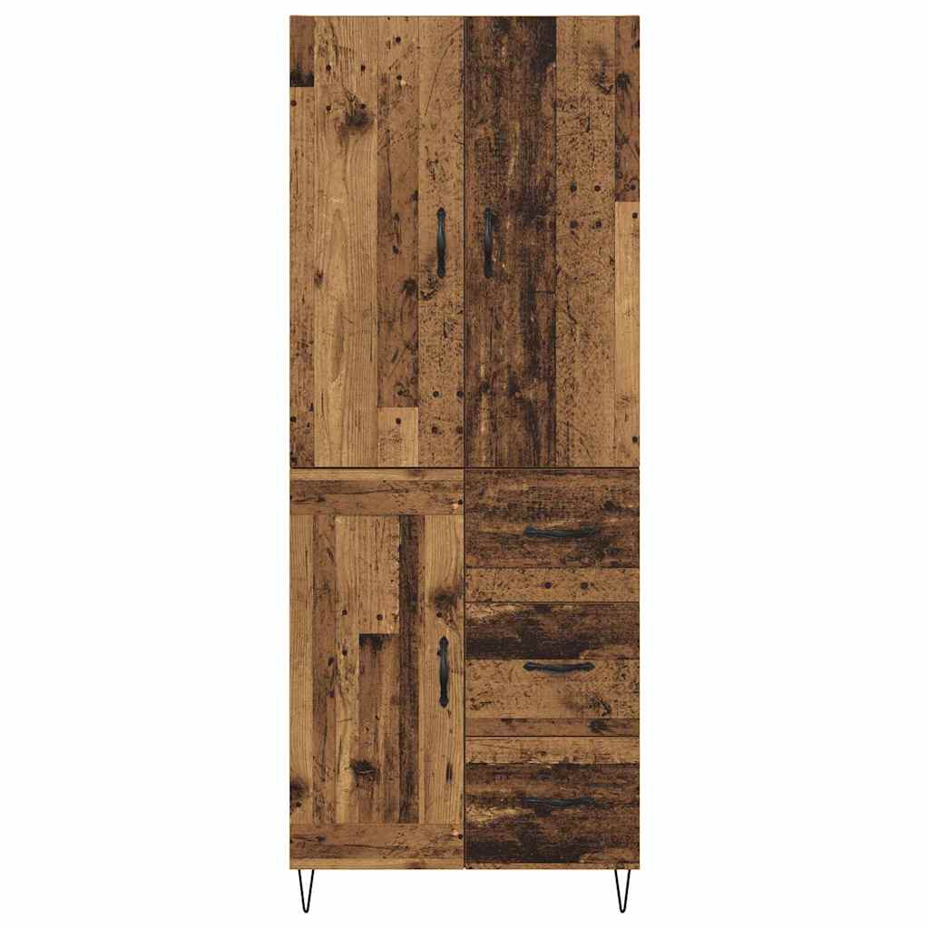 Magasfiú 2 pcs Öreg fa 69,5 x 34 x 180 cm Szerelt Fa