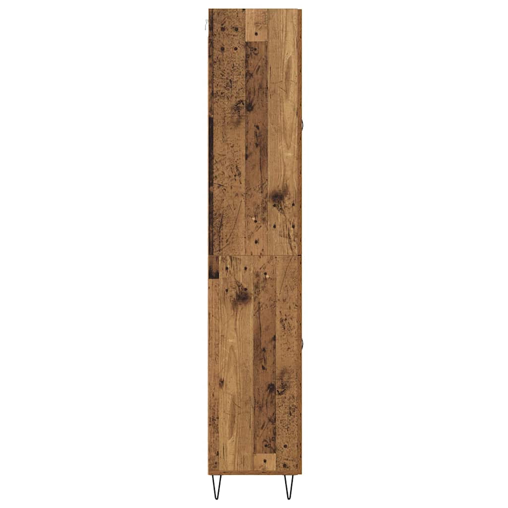 Magasfiú 2 pcs Öreg fa 69,5 x 34 x 180 cm Szerelt Fa