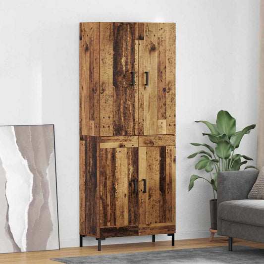 Magasfiú Falra szerelhető Öreg fa 69,5 x 34 x 180 cm Faanyag