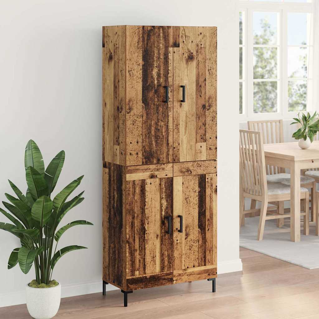 Magasfiú Falra szerelhető Öreg fa 69,5 x 34 x 180 cm Faanyag