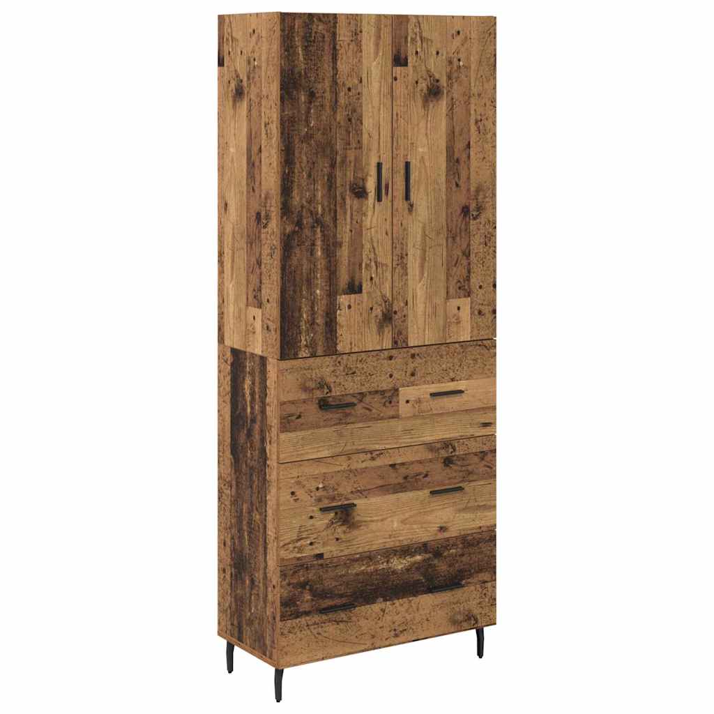 Magasfiú 2 pcs Öreg fa 69,5 x 34 x 180 cm Szerelt Fa