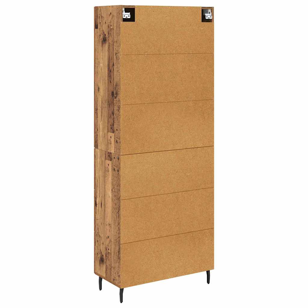 Magasfiú 2 pcs Öreg fa 69,5 x 34 x 180 cm Szerelt Fa