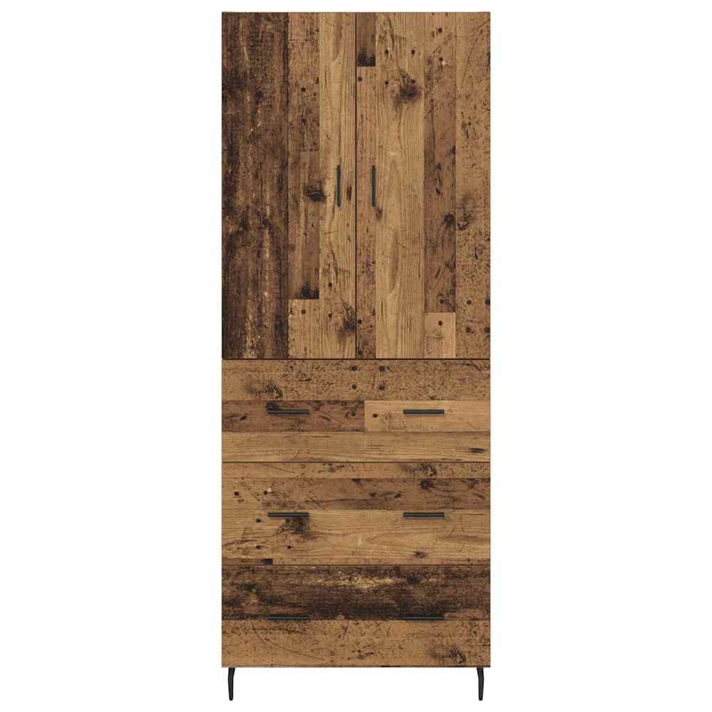 Magasfiú 2 pcs Öreg fa 69,5 x 34 x 180 cm Szerelt Fa