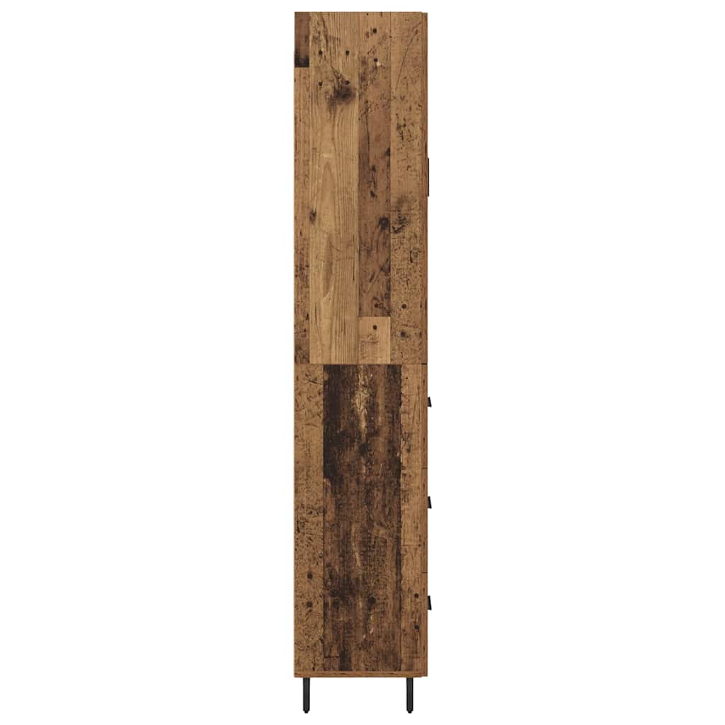 Magasfiú 2 pcs Öreg fa 69,5 x 34 x 180 cm Szerelt Fa