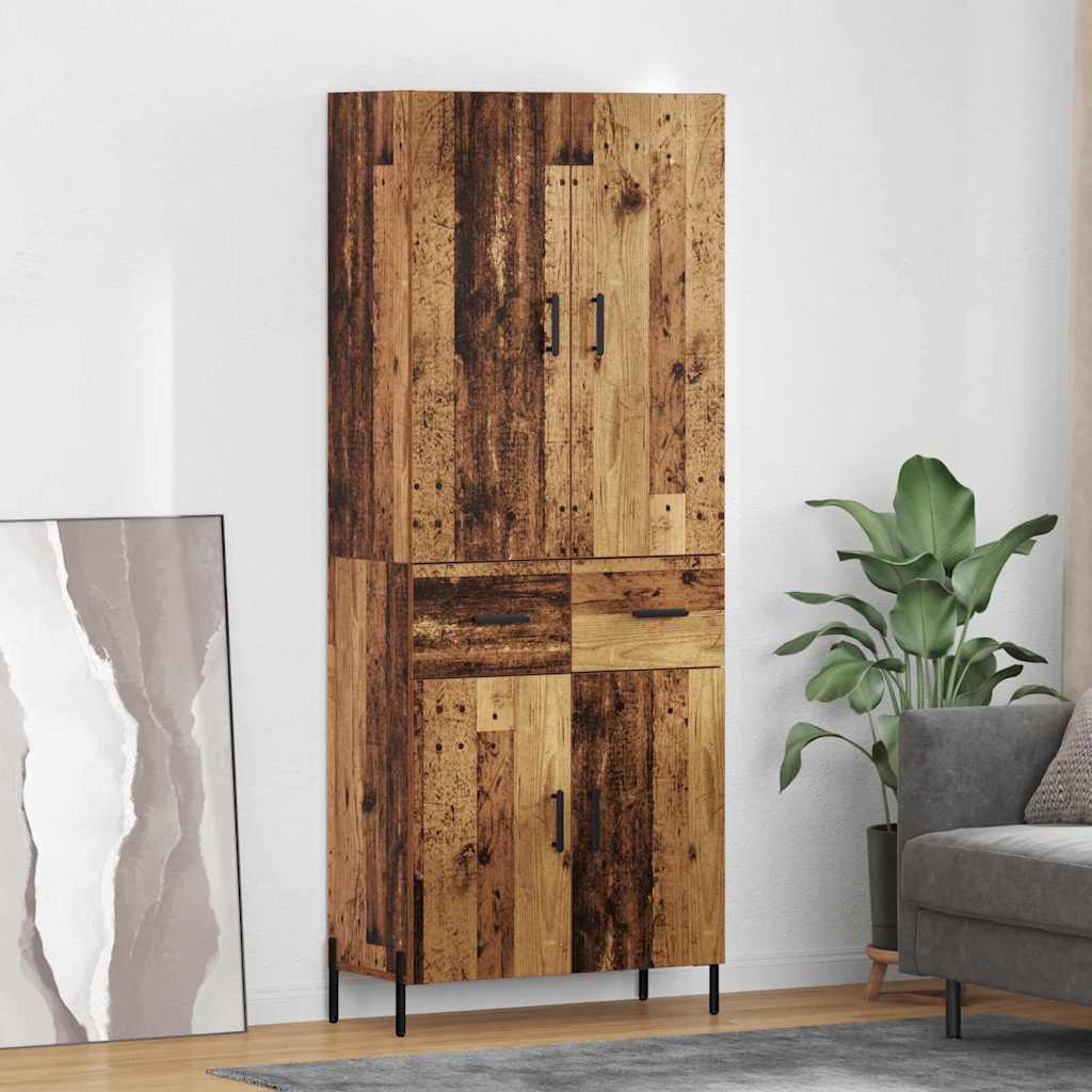 Magasfiú Öreg fa 69,5 x 34 x 180 cm Szerelt Fa