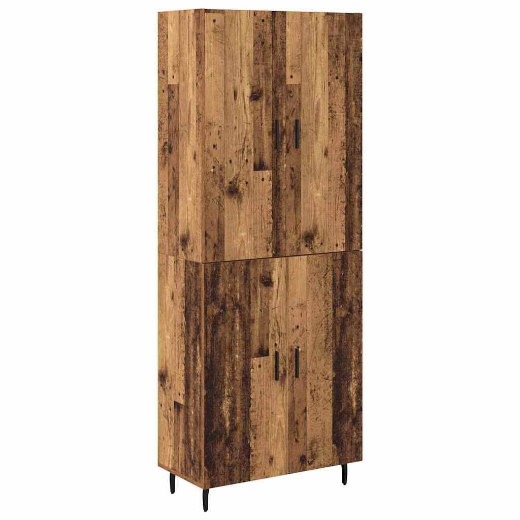 Magasfiú 2 pcs Öreg fa 69,5 x 34 x 180 cm Szerelt Fa