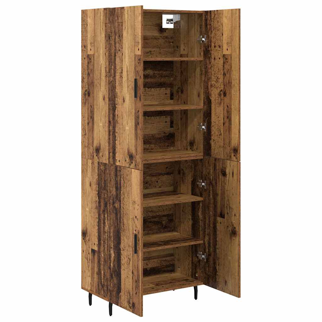 Magasfiú 2 pcs Öreg fa 69,5 x 34 x 180 cm Szerelt Fa