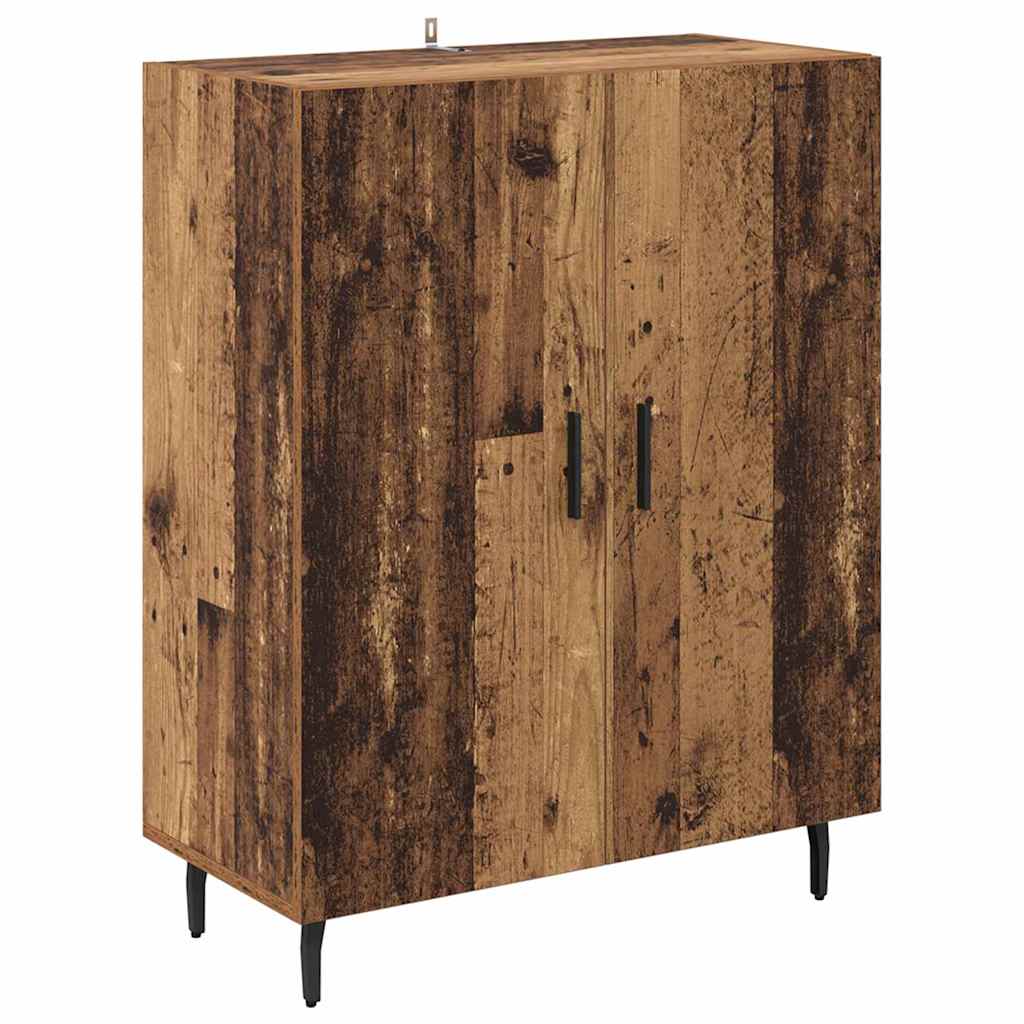 Magasfiú 2 pcs Öreg fa 69,5 x 34 x 180 cm Szerelt Fa